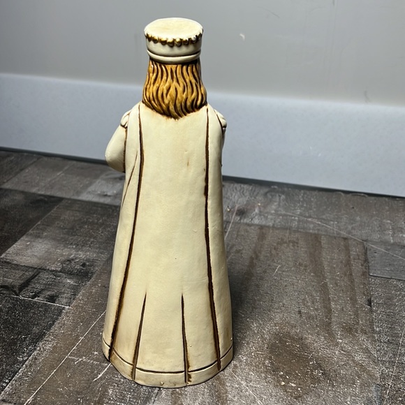 Vintage Japan Hand Made Wise Men 3 Pc Figurine Set Nativity White Gold 1960s - Picture 5 of 9